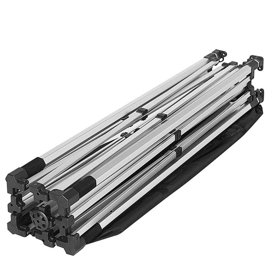 Event Tent Lux, 2 x 2 m, alu/silver poles, black top