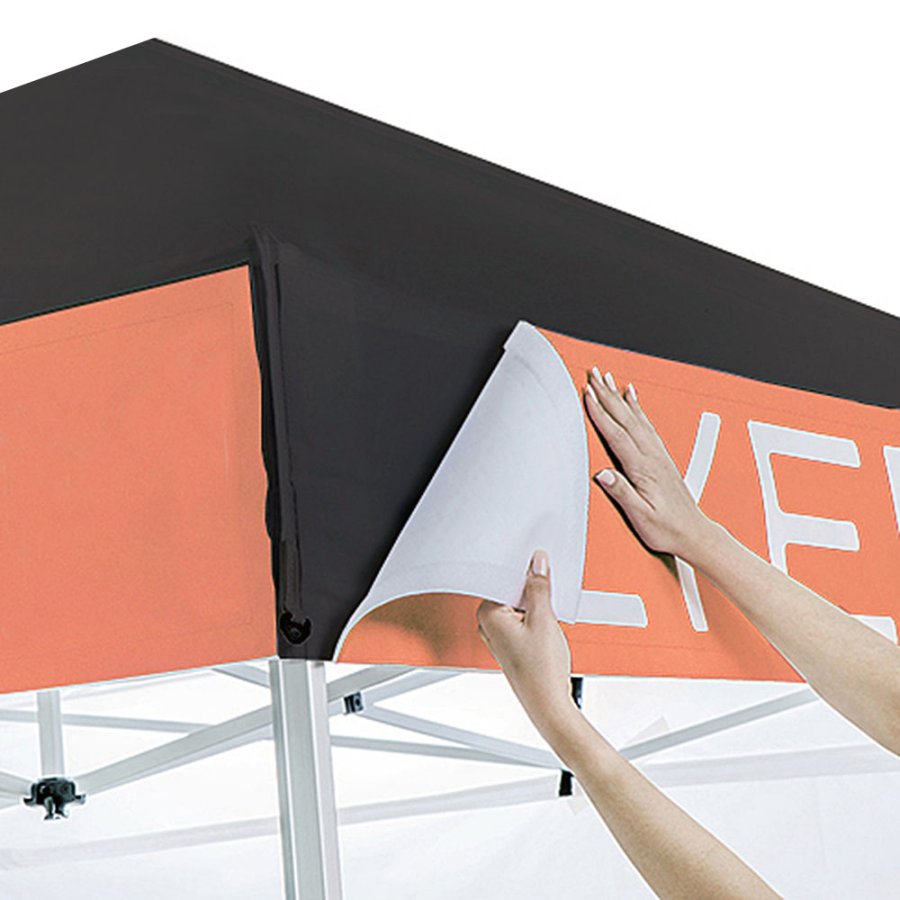 Event Tent Lux, 4 x 4 m, alu/silver poles, black top