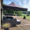 Event Tent Lux, 3 x 6 m, alu/silver poles, black top #11