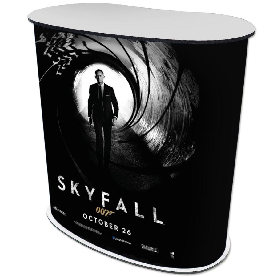 Panel Counter Curved, with black/white plates and 2 bags