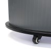 Panel Counter Curved with Logotop and wheels, black #5