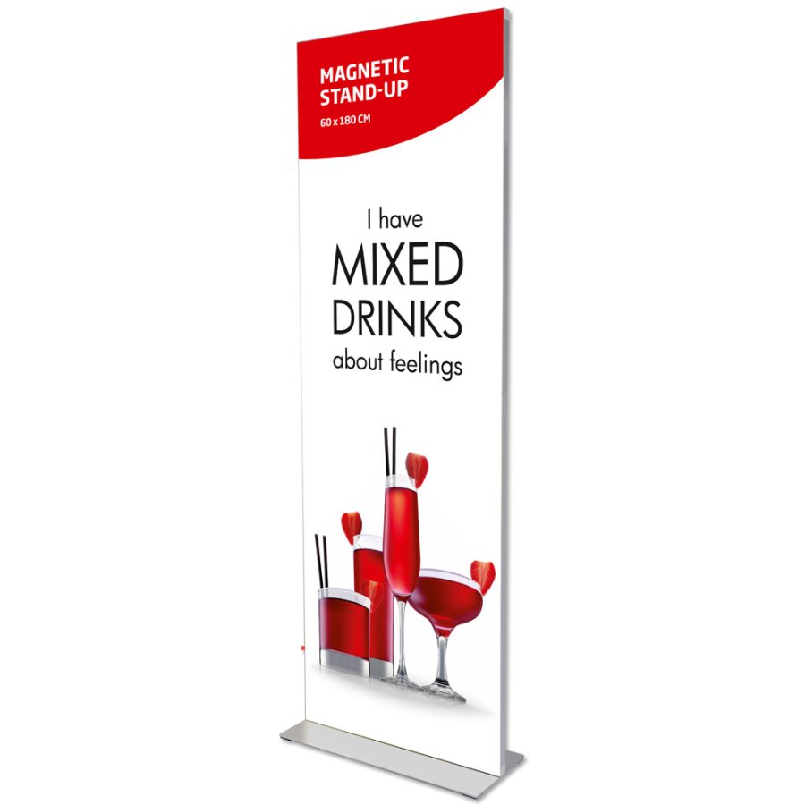Magnetic Stand-up, double sided, 60 x 180 cm