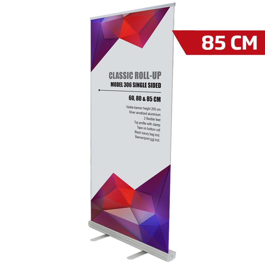 Classic Roll-up, single sided, 85 cm, alu