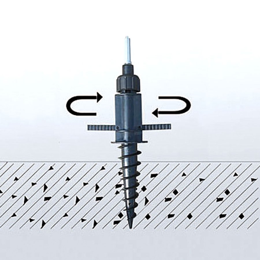 Screw Flag Base  (for Outdoor flag poles)