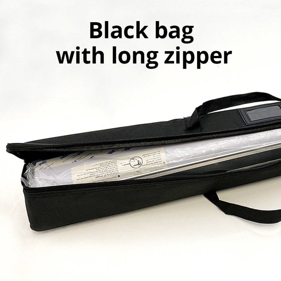 Eco Roll-up, single sided, 85 cm, alu - in strong bag with long zipper