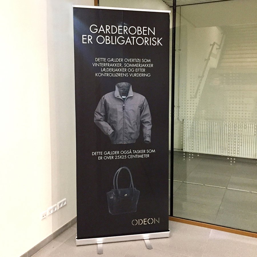 Eco Roll-up, single sided, 85 cm, alu