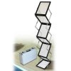 FLEX BROCHURE STAND black, 6 x A4 w/case #6