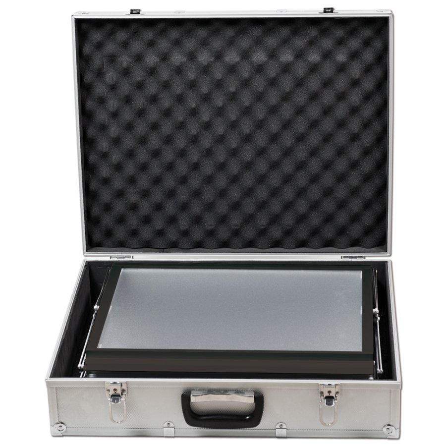 FLEX BROCHURE STAND black 6 x A3 w/case