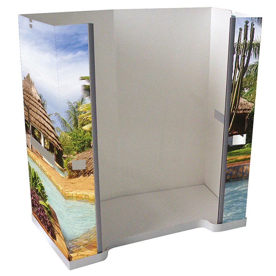 Basic Counter with Logotop, white