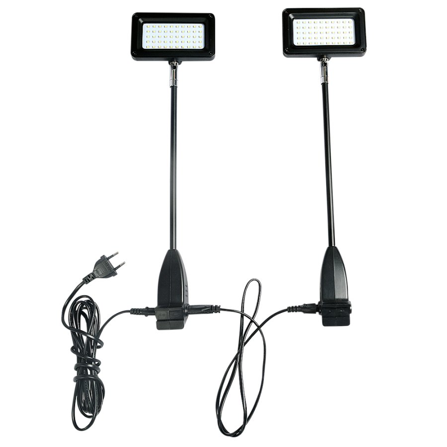 LED spots, 2 pcs., black, 15W, incl. fittings for Expo Wall