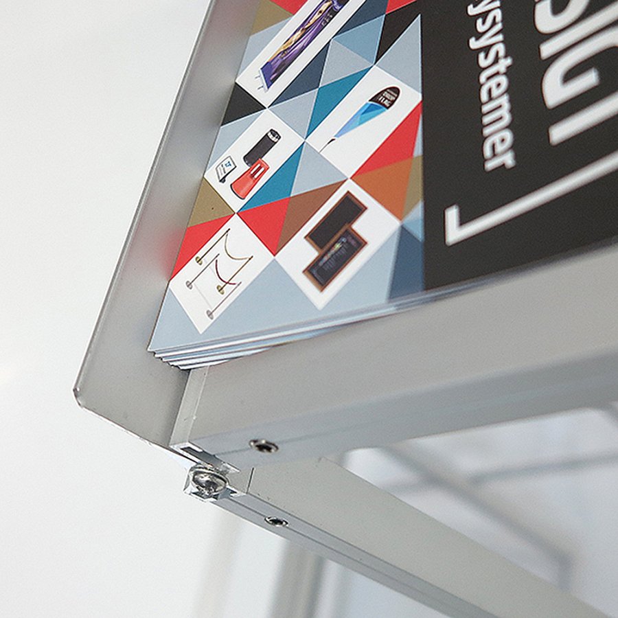 FLEX BROCHURE STAND 6 x A3 w/case
