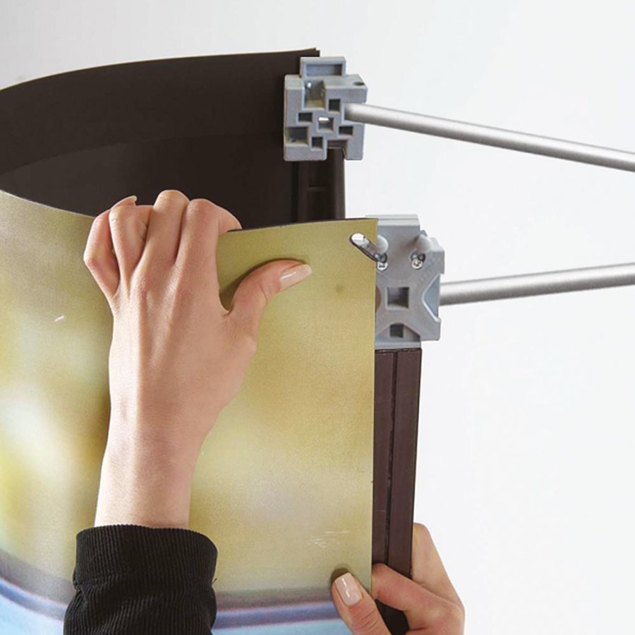 Pop-up Wall Curved, 3 sections