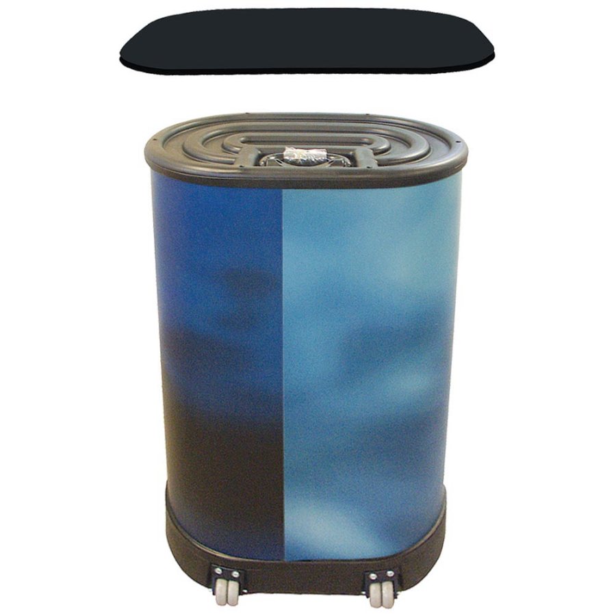 Black top plate, foldable, for Pop-up Wall suitcase / desk