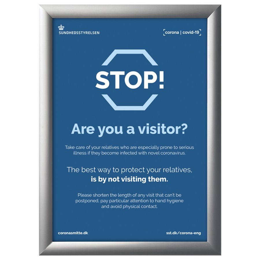 Alu snap frame 25 mm, A1, silver