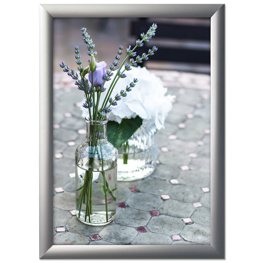 Alu snap frame 25 mm, 50 x 70, silver