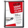 Alu snap frame Rondo, 25 mm, 50 x 70, silver #8