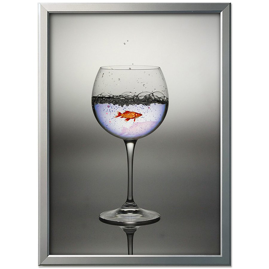 Alu snap frame 20 mm, A3, silver