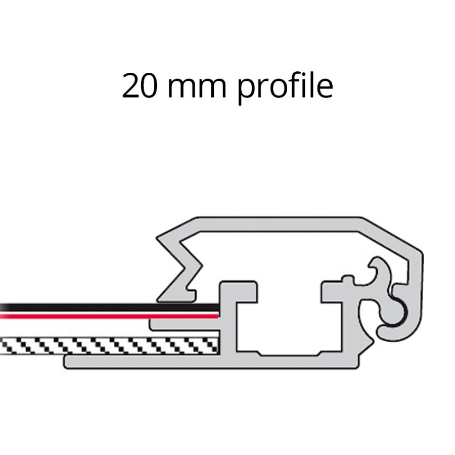 Alu snap frame 20 mm, A2, silver