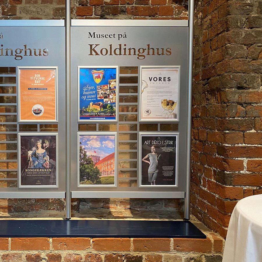 Alu snap frame 20 mm, A2, silver