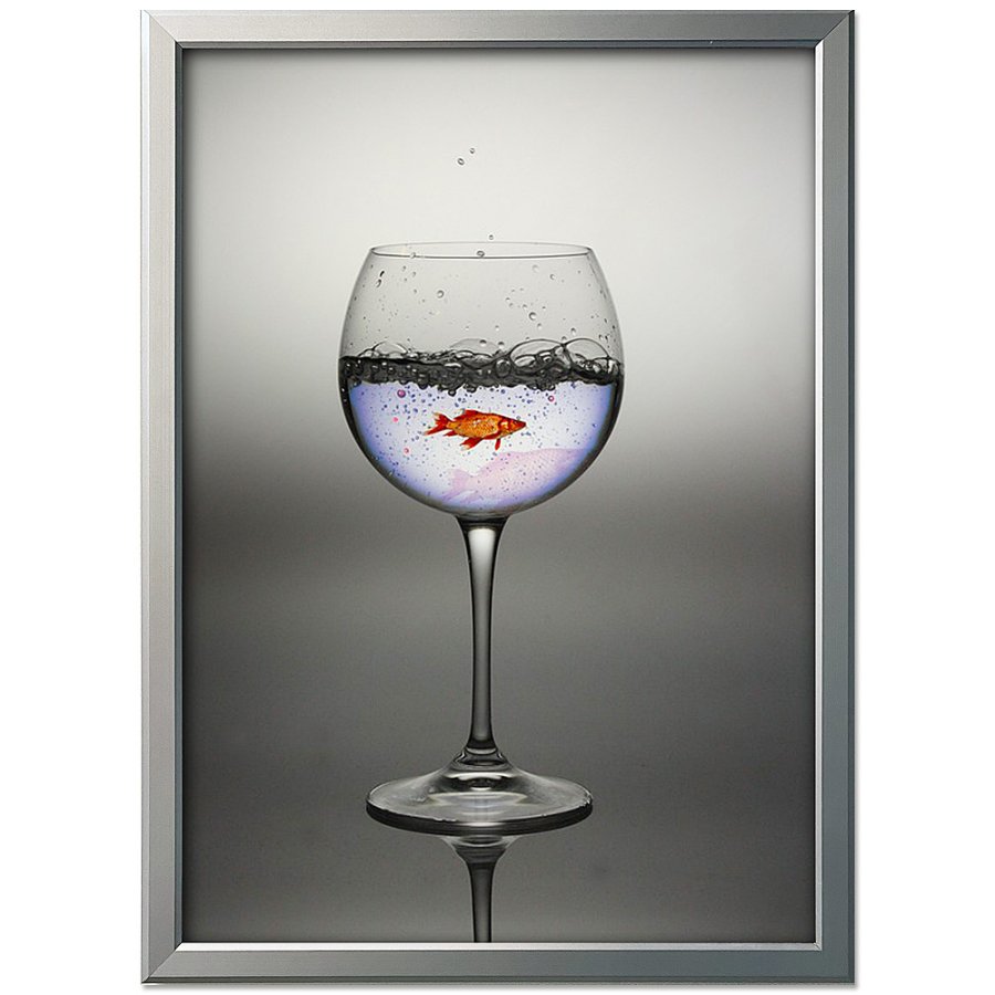 Alu snap frame 20 mm, 50 x 70, silver