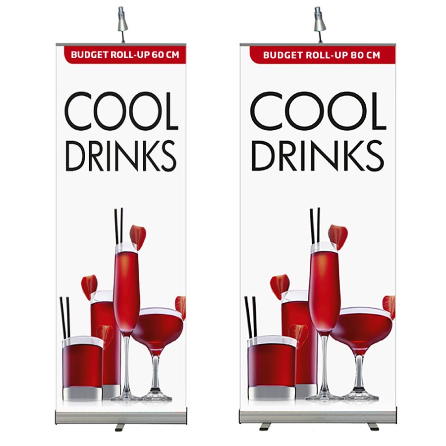 Budget Roll-up, single sided, 60 cm, alu