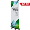 Basic Roll-up, black, single sided, 85 cm, alu #1