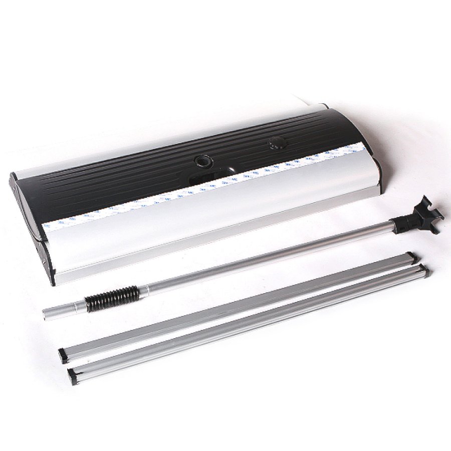 Outdoor Roll-up Waterbase,double sided, 85 cm, with telescopic pole