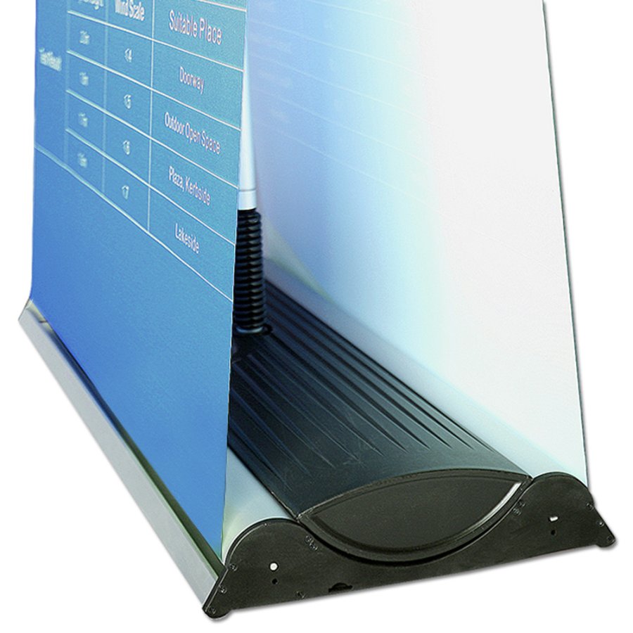 Outdoor Roll-up Waterbase,double sided, 85 cm, with telescopic pole