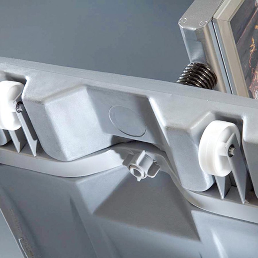 Wind-Sign Waterbase Pavement Board, alu/grey, A1