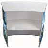Curved Counter, exhibition desk with white top plate #2