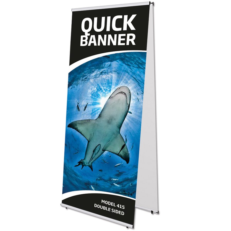 Quick Banner Stand, double sided, 100 cm