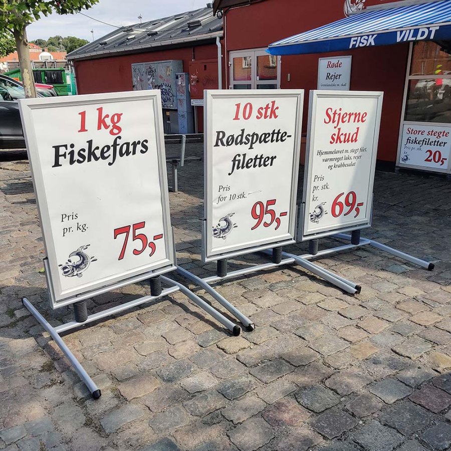 Wind-Line Lux Pavement Board, silver, 50 x 70 cm