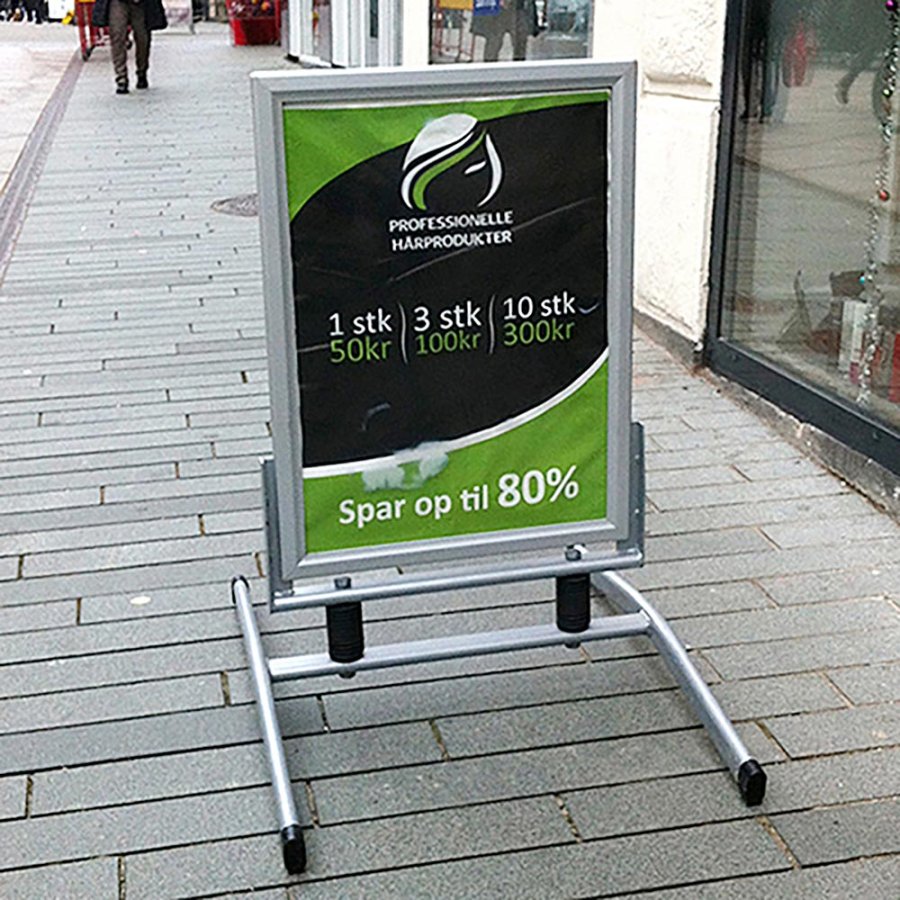 Wind-Line Lux Pavement Board, silver, 100 x 140 cm