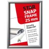 Alu security snap frame, 25 mm, A1, silver #6