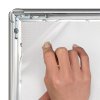 Hanging snap frame, double sided, 25 mm, A4, alu/silver #2