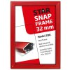 Alu snap frame, 32 mm, 70 x 100, red #9