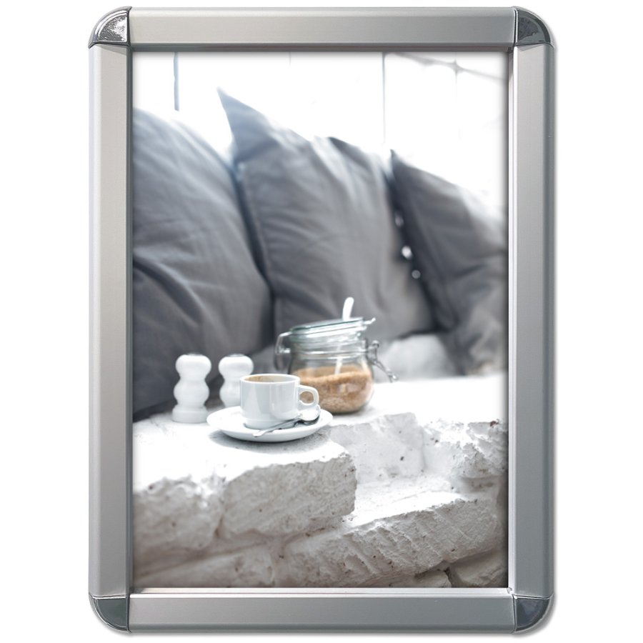 Alu snap frame Rondo, 32 mm, A3, silver