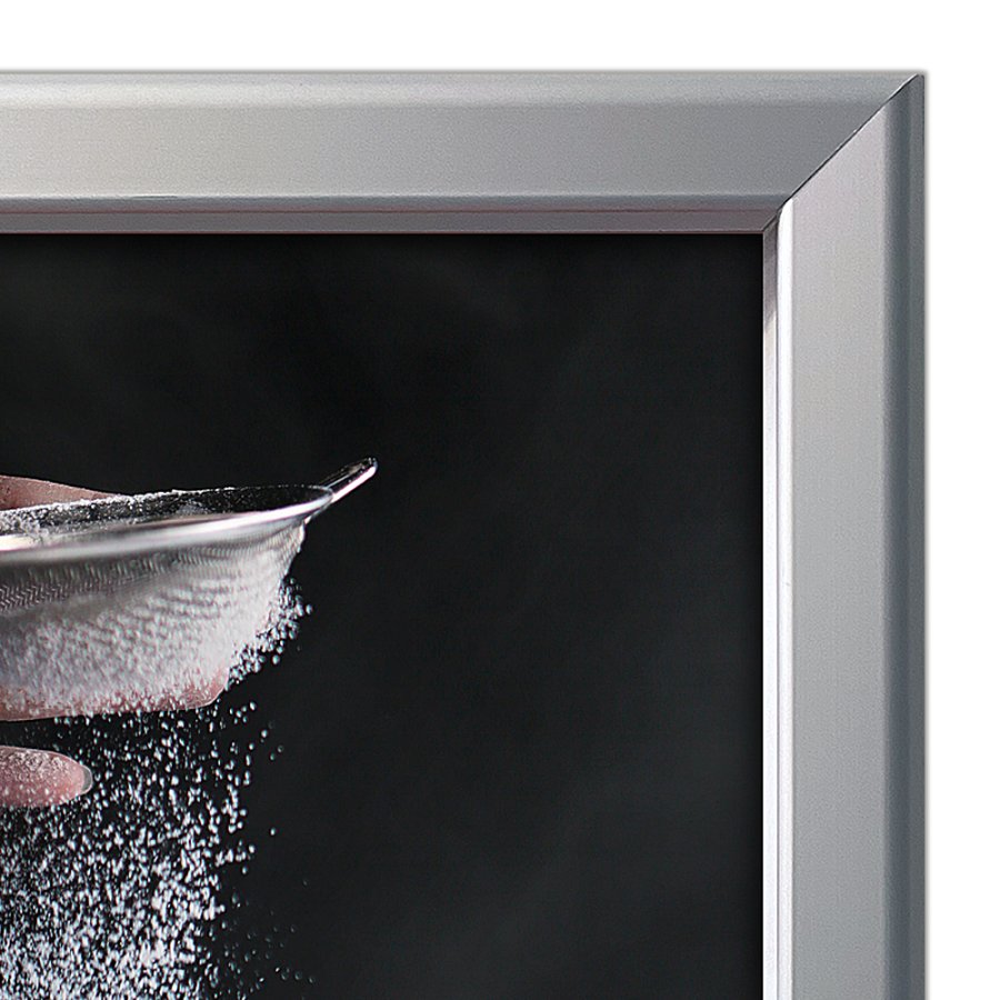 Alu snap frame, 32 mm, 50 x 70, silver