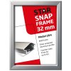 Alu snap frame, 32 mm, 70 x 100, silver #9
