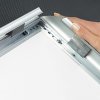 Alu snap frame, 45 mm, 70 x 200, silver #3