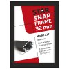 Alu snap frame, 32 mm, 70 x 100, black #7
