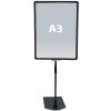 FLEX PLASTICFRAME w/base A3 black #1