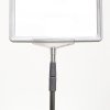 Double sided price frame, set w/alu base and pole, white A4 frame, cover sheet, height 72-90 cm #2
