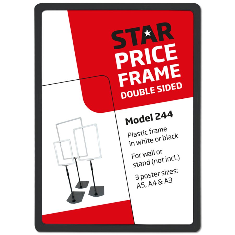FLEX PLASTIC FRAME A4 - black