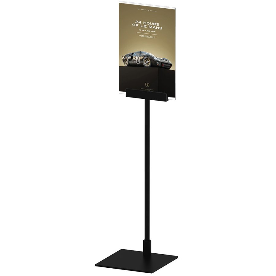 Design Stand table, acrylic holder vertical A5, black