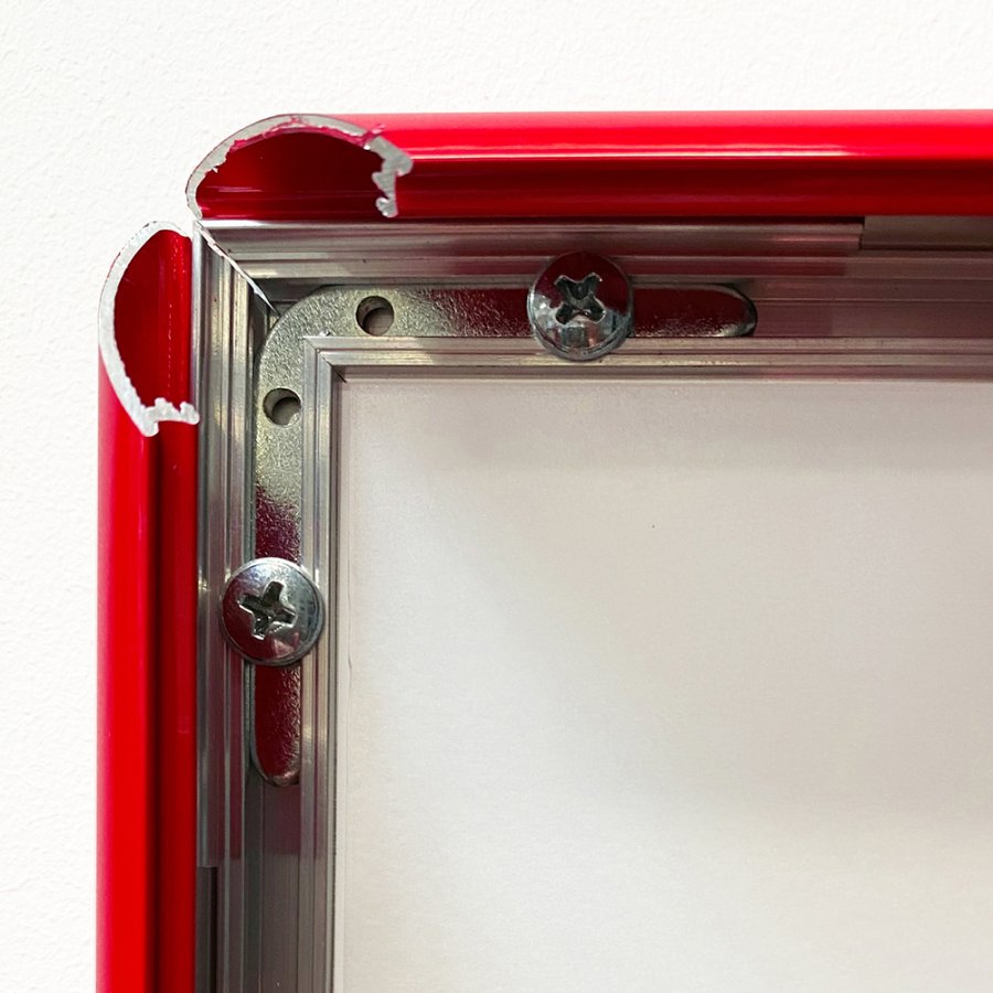 Alu snap frame 25 mm, 70 x 100 cm, red