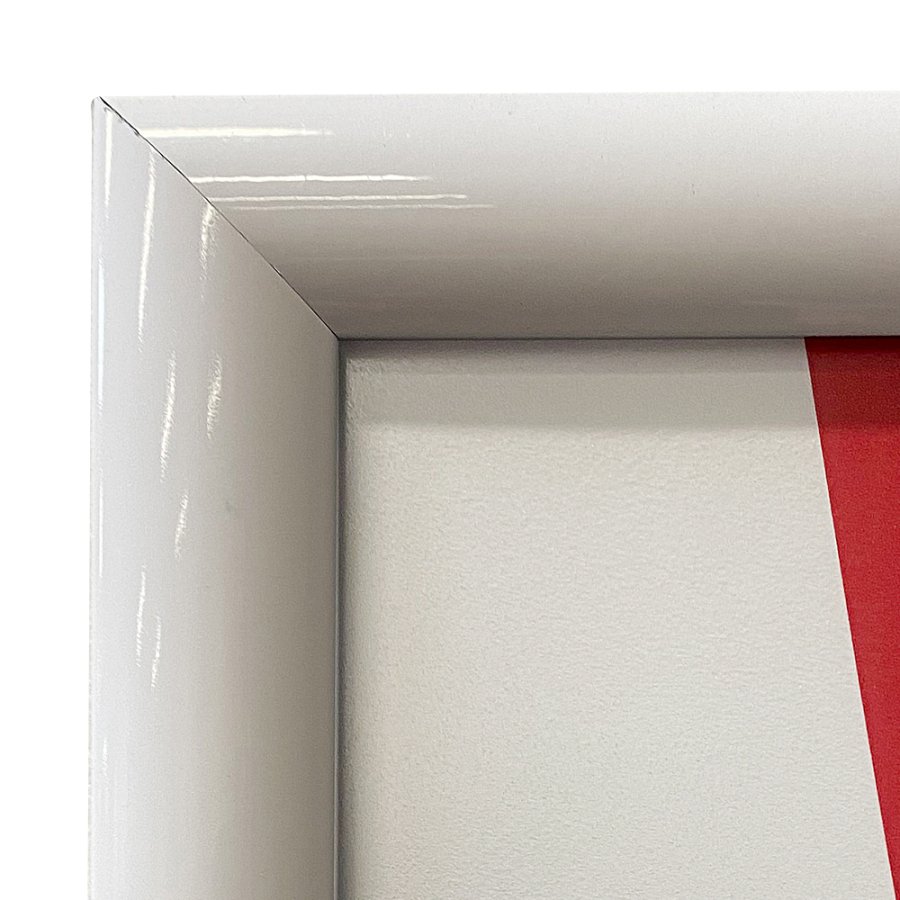 Alu snap frame 25 mm, 50 x 70, white