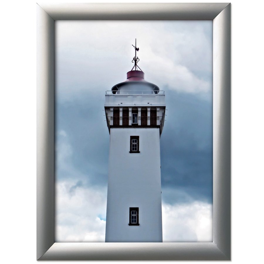 Alu snap frame, 30 mm, A2, silver