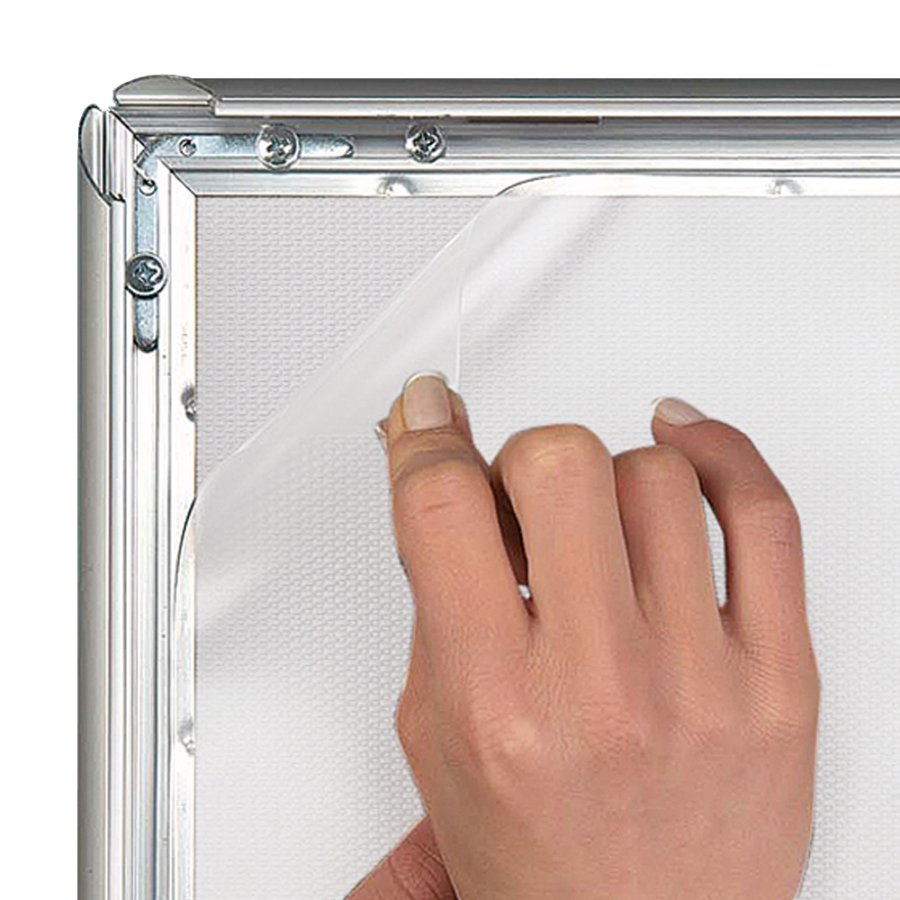 Alu snap frame, 30 mm, 50 x 70, silver