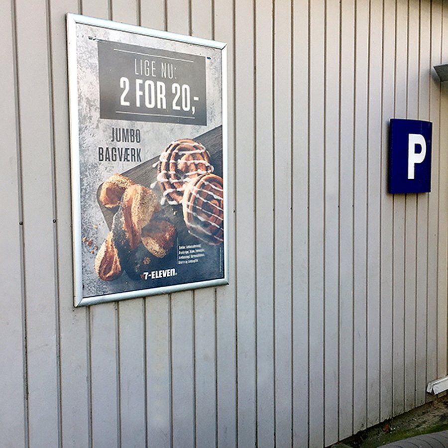 Alu snap frame, 30 mm, A1, silver